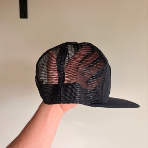 Vintage KENROC trucker hat PATCH mesh Black made in canada victory caps - Picture 5 of 8